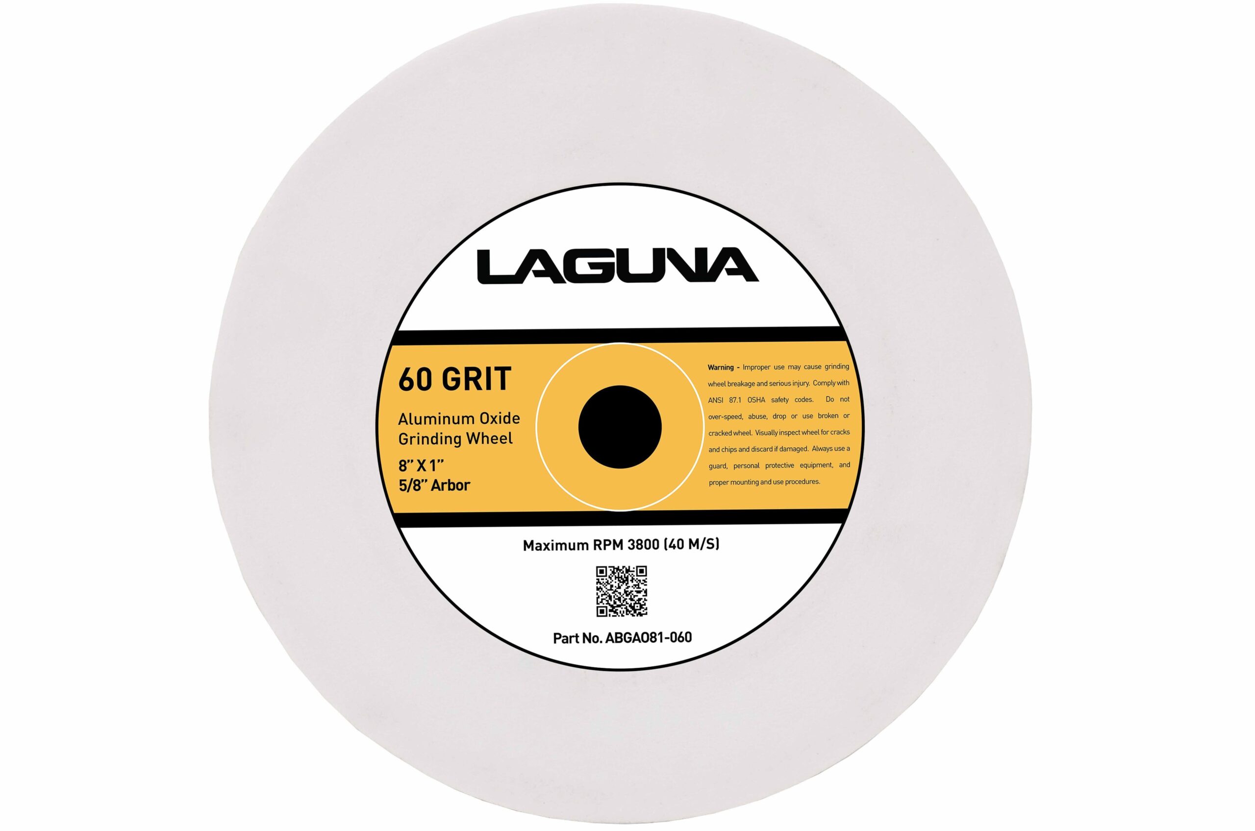 60 Grit Aluminum Oxide Grinding Wheel - Image 1