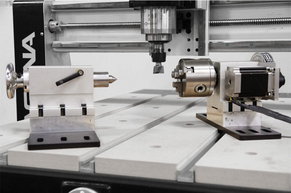 Rotary 4th Axis Attachment for IQ Desktop Router 8" - Image 1
