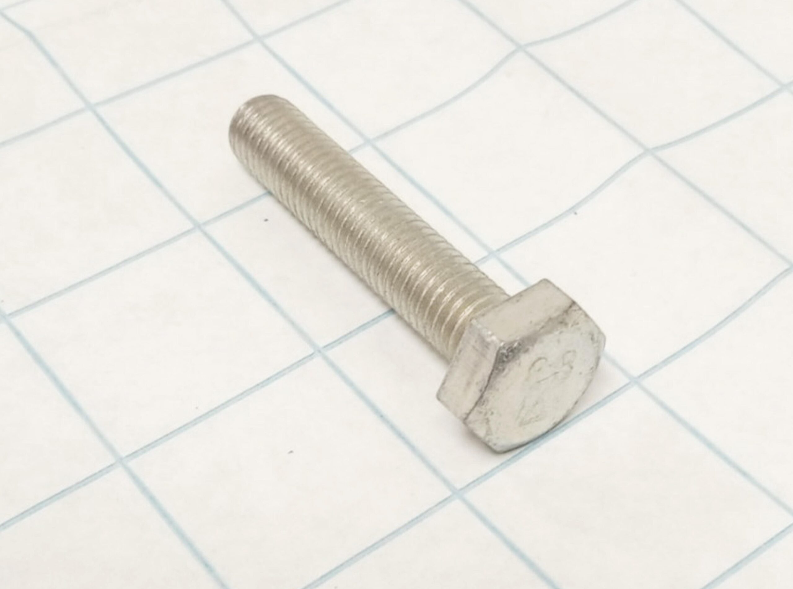 14|12, 14|bx, 14|cx, 18|bx, 18|cx Bandsaw Steel Hex Head Screw, Zinc-Plated, M10 x 1.5 mm Thread, 50 mm Long - Image 1