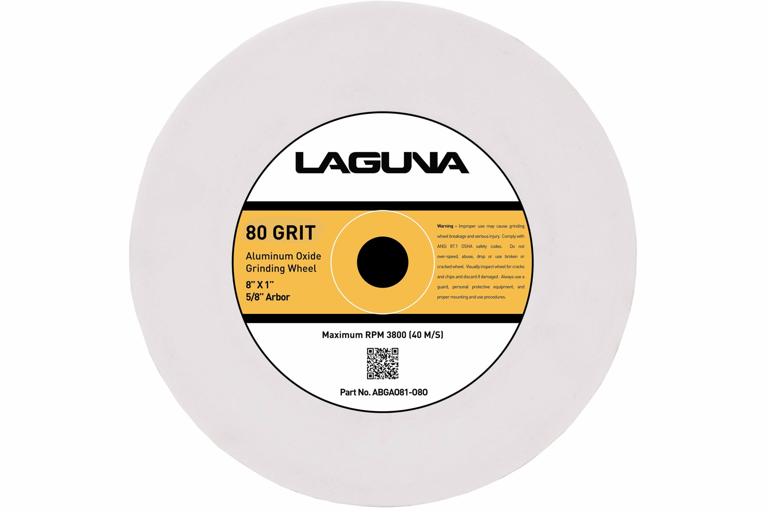 80 Grit Aluminum Oxide Grinding Wheel - Image 1