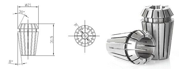 ER 20 Collet 1/8" - Image 1