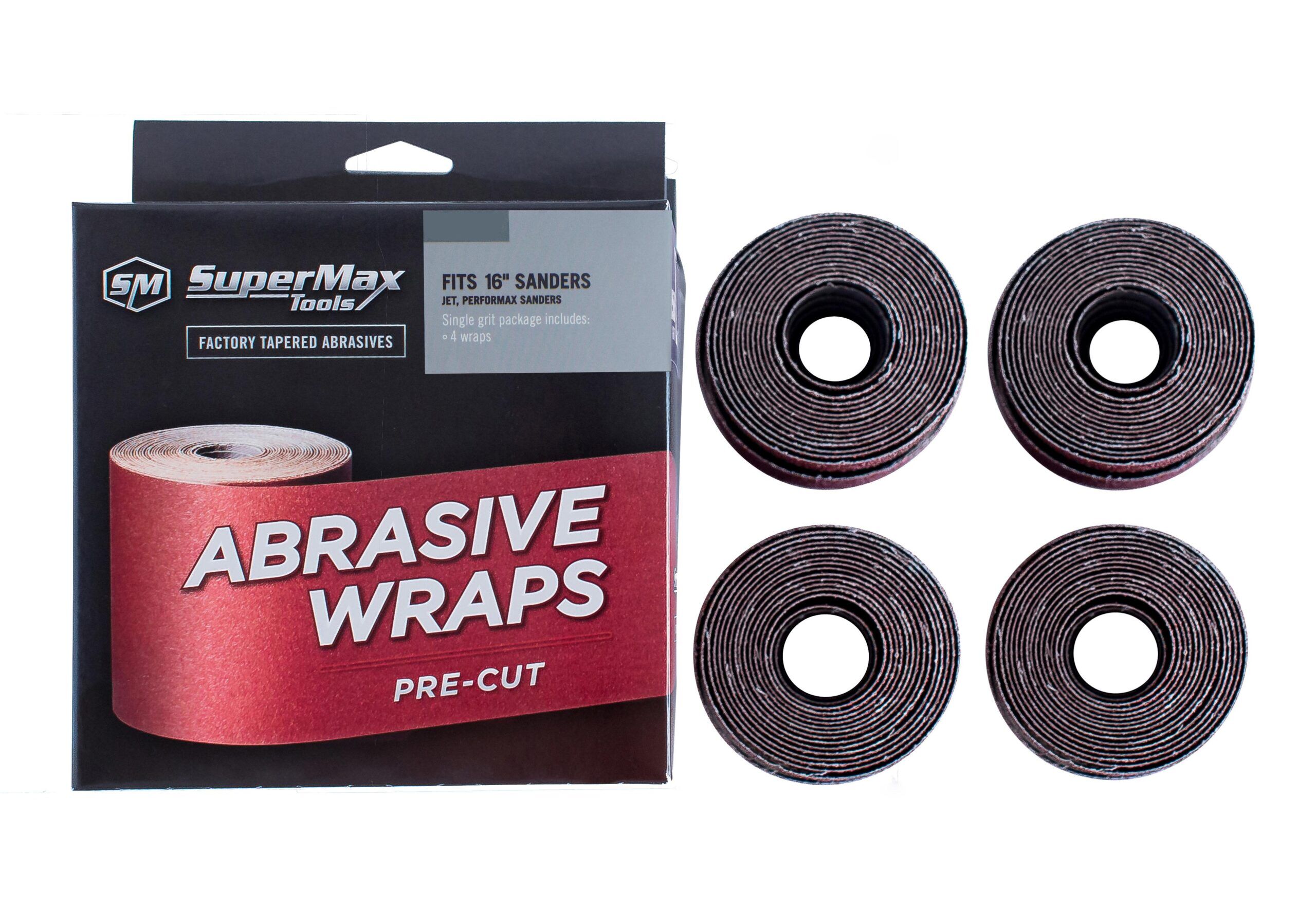 220 Grit: 16" Drum Sander (4-wraps per box) - Image 1