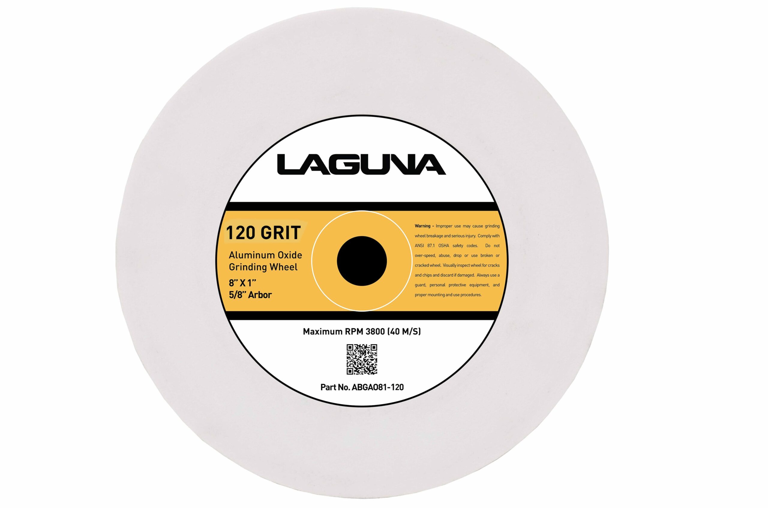 120 Grit Aluminum Oxide Grinding Wheel - Image 1